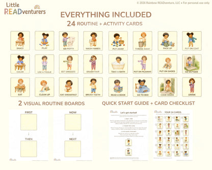 Little READventurers Routine Card Pack