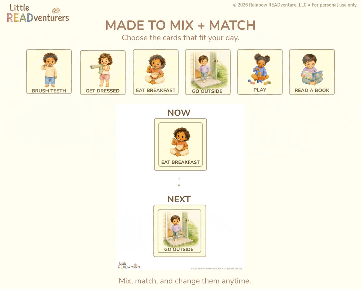 Little READventurers Routine Card Pack
