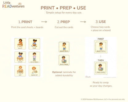 Little READventurers Routine Card Pack