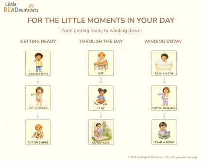 Little READventurers Routine Card Pack