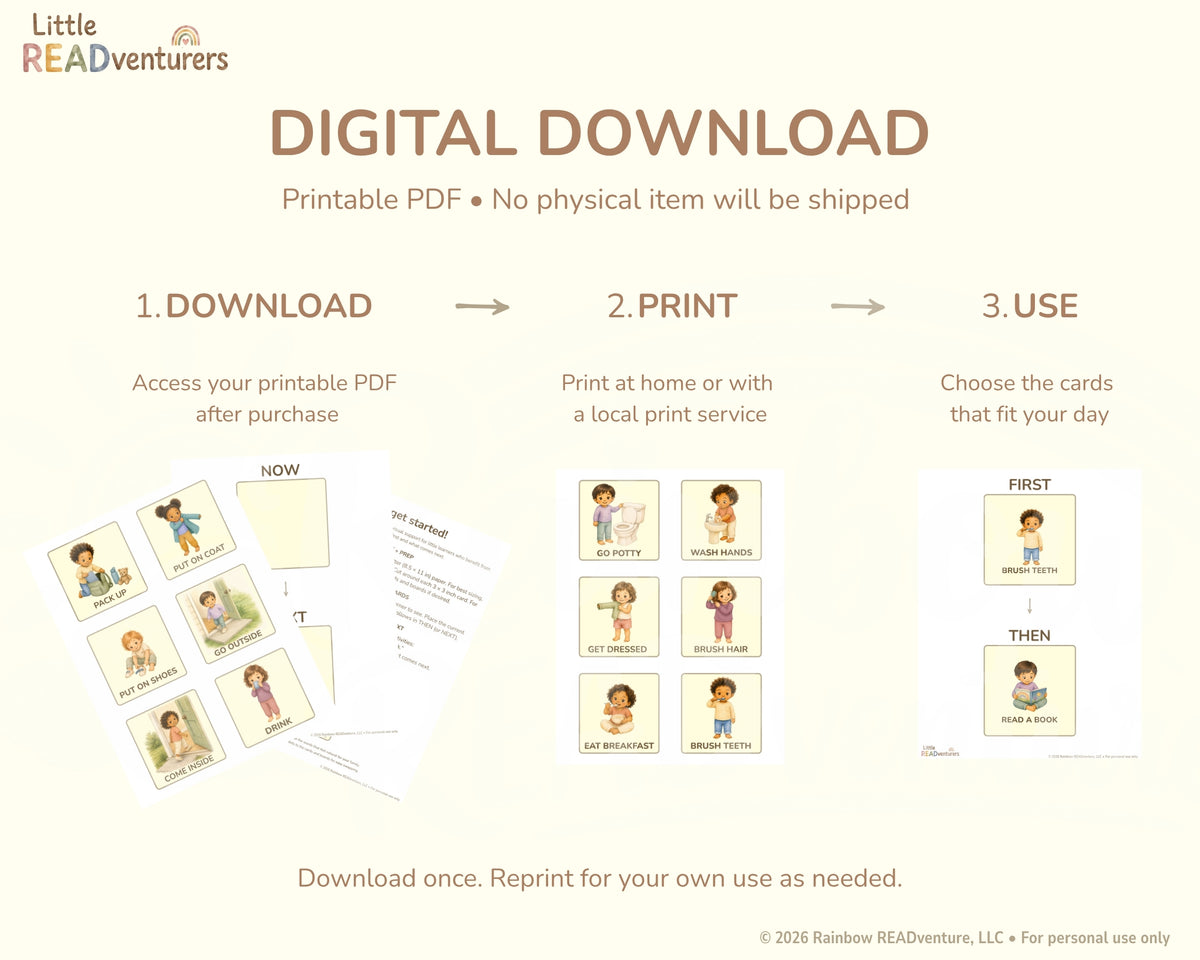 Little READventurers Routine Card Pack