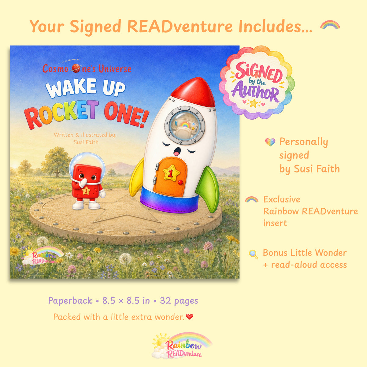 Wake Up, Rocket One! — Signed Paperback PREORDER
