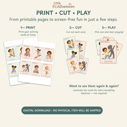 Screen-Free Activity Cards for Kids | 36 Printable Activities
